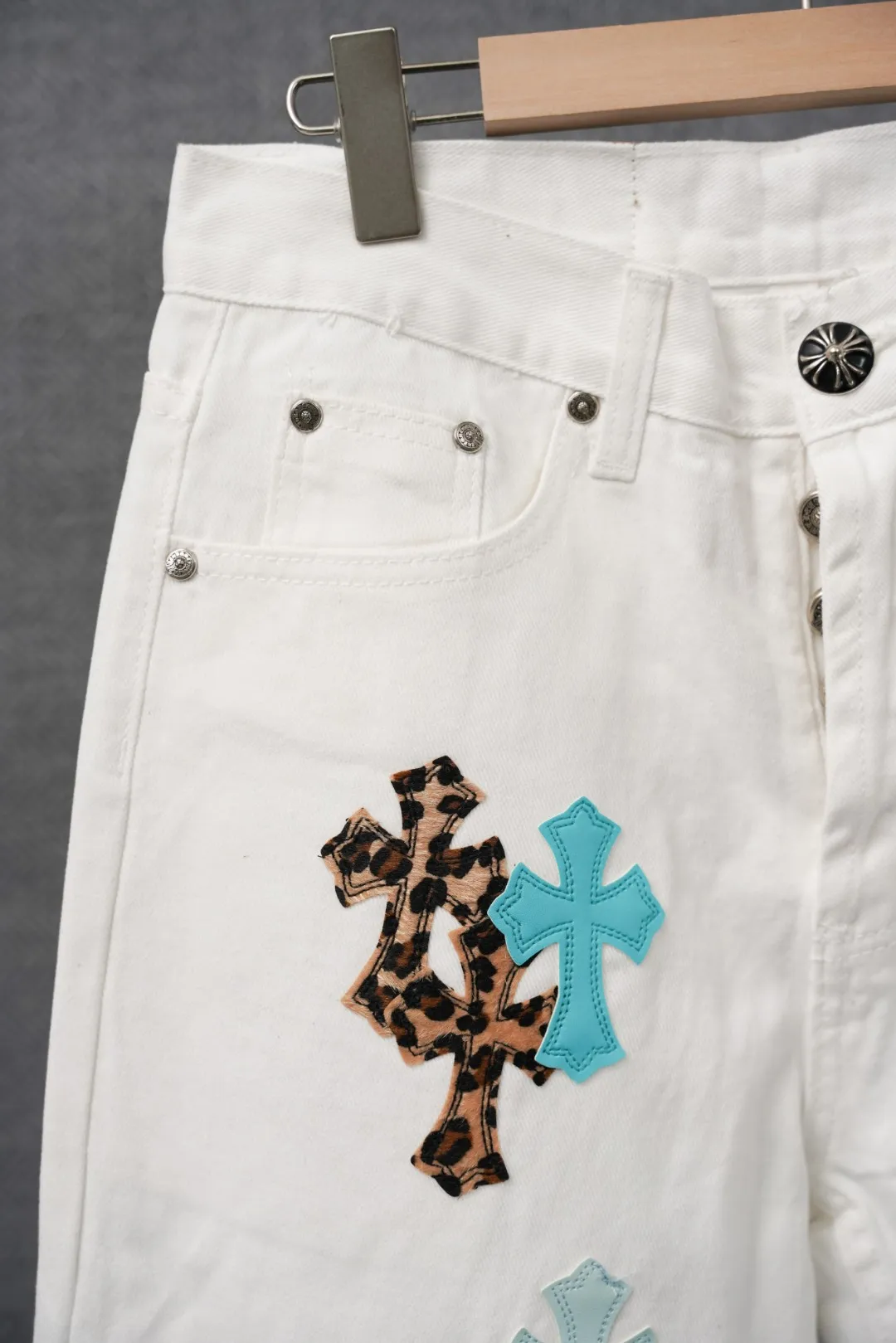 ：S 012 & Chrome Hearts Same Style ：White Size：28 30 32 34 （S-XL)